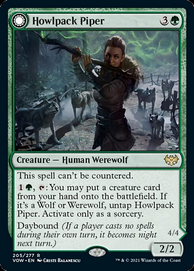 Howlpack Piper // Wildsong Howler [Innistrad: Crimson Vow] | Gamer Loot