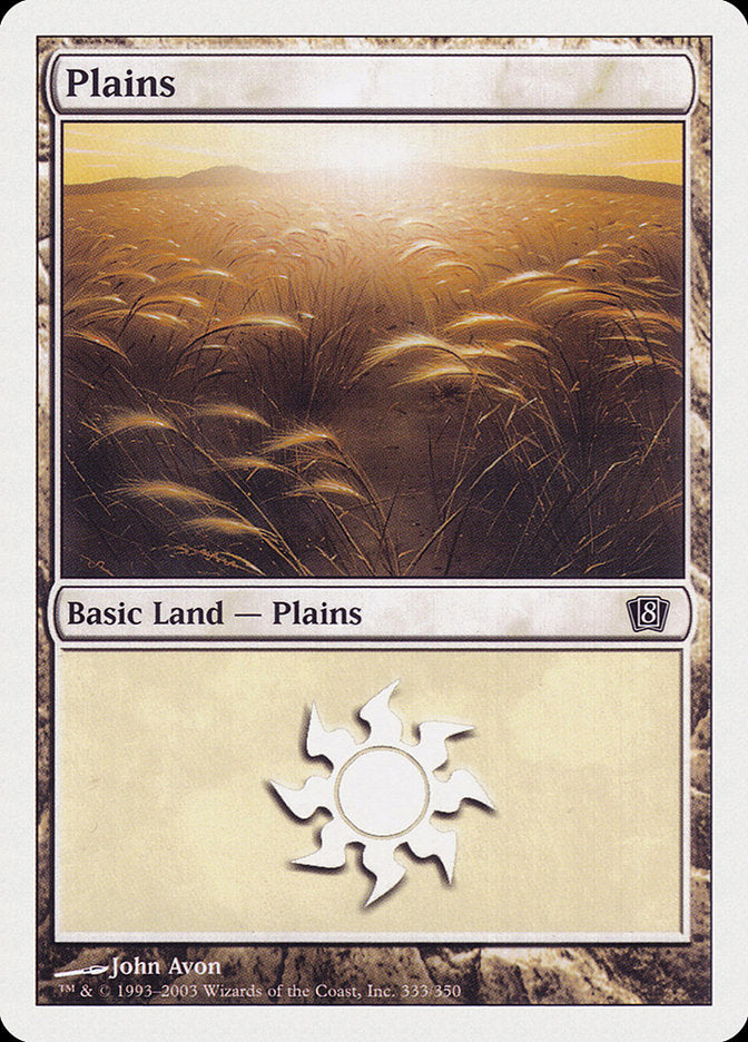 Plains (333) [Eighth Edition] | Gamer Loot