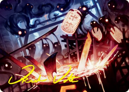 Smoke Spirits' Aid Art Card (Gold-Stamped Signature) [Kamigawa: Neon Dynasty Art Series] | Gamer Loot