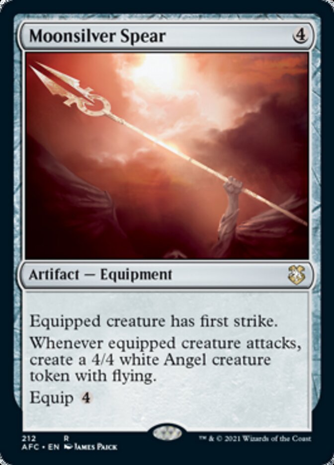 Moonsilver Spear [Dungeons & Dragons: Adventures in the Forgotten Realms Commander] | Gamer Loot