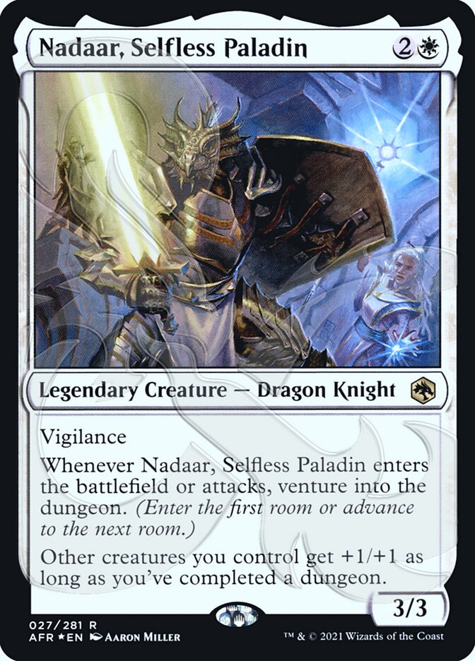 Nadaar, Selfless Paladin (Ampersand Promo) [Dungeons & Dragons: Adventures in the Forgotten Realms Promos] | Gamer Loot