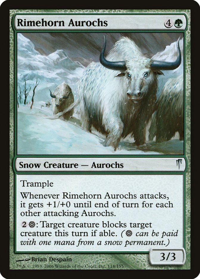 Rimehorn Aurochs [Coldsnap] | Gamer Loot