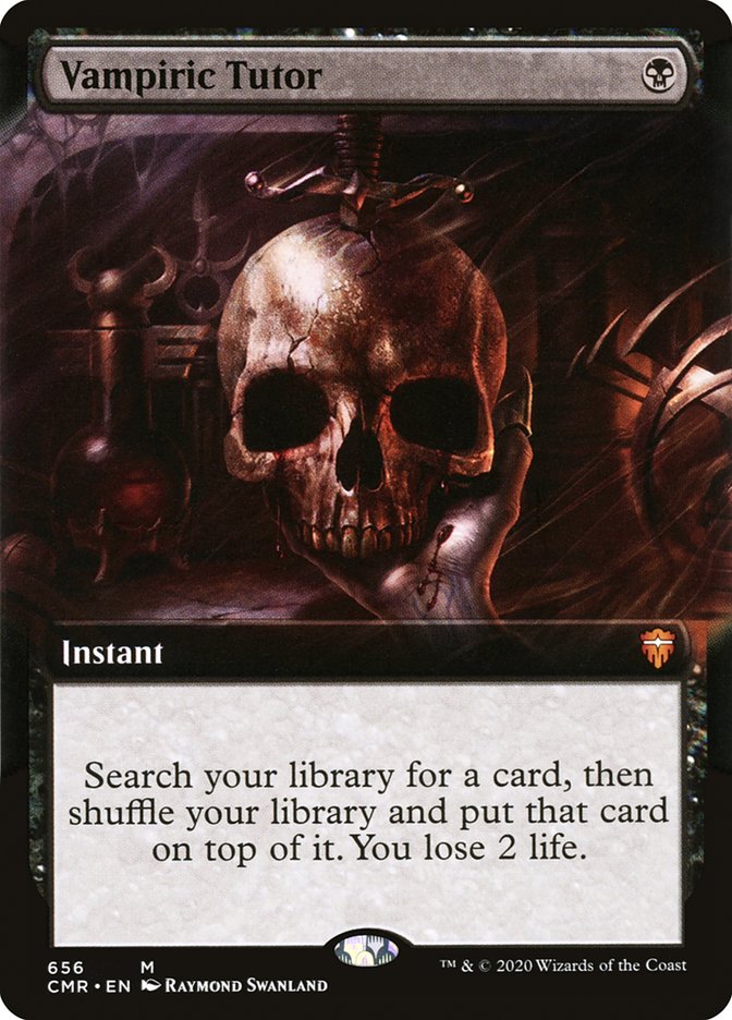 Vampiric Tutor (Extended) [Commander Legends] | Gamer Loot