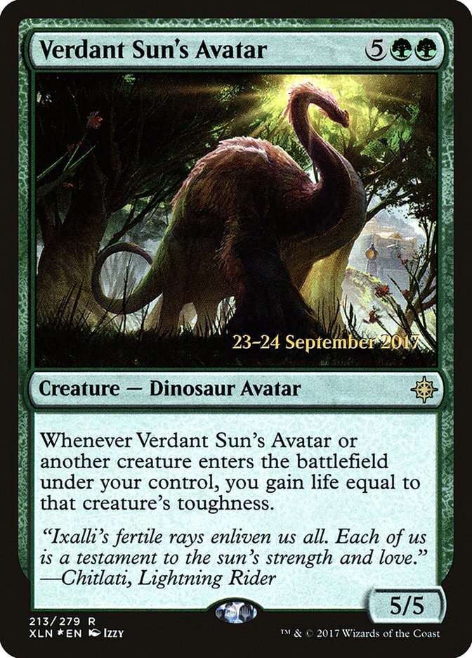 Verdant Sun's Avatar  [Ixalan Prerelease Promos] | Gamer Loot