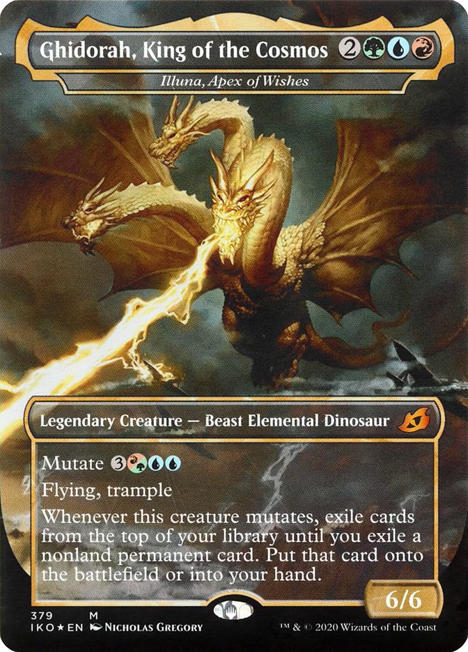 Illuna, Apex of Wishes - Ghidorah, King of the Cosmos (Godzilla Series) [Ikoria: Lair of Behemoths] | Gamer Loot