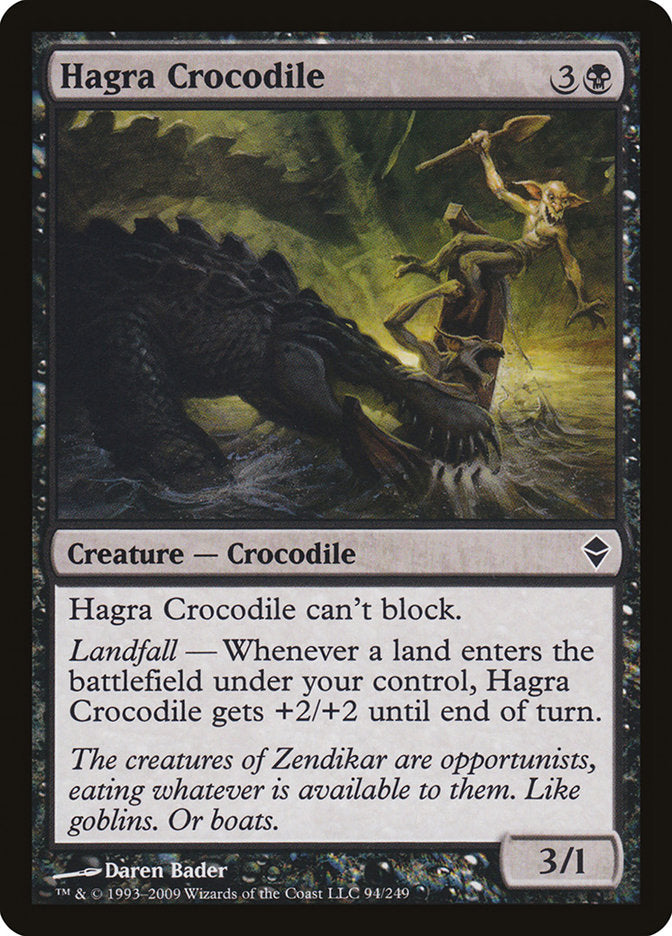 Hagra Crocodile [Zendikar] | Gamer Loot