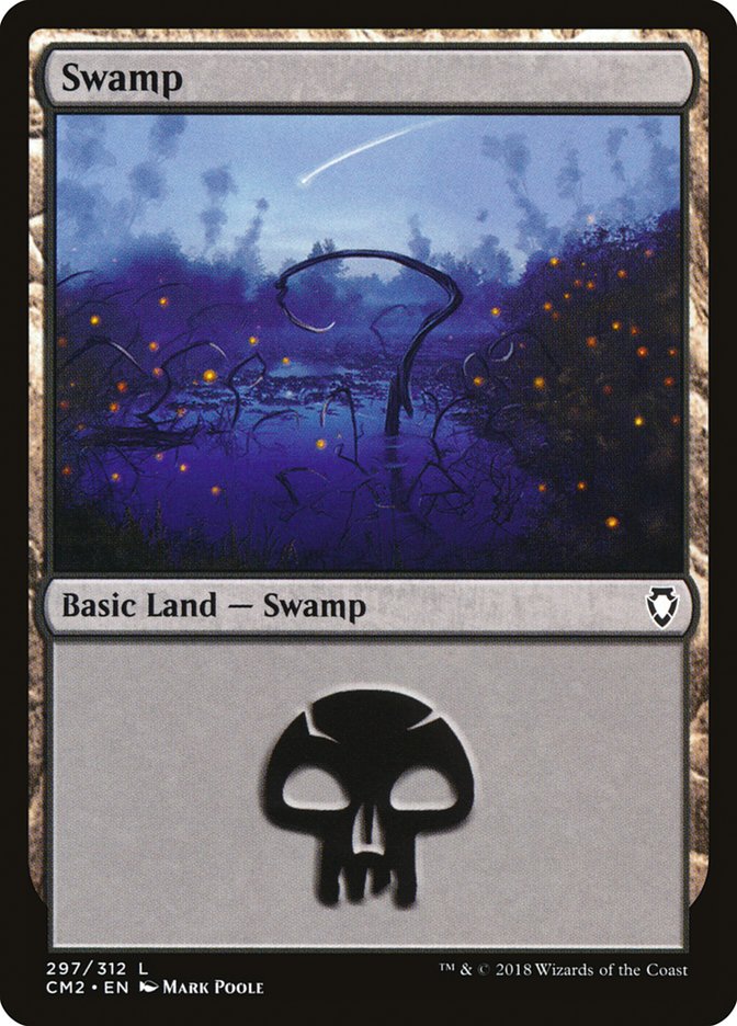 Swamp (297) [Commander Anthology Volume II] | Gamer Loot