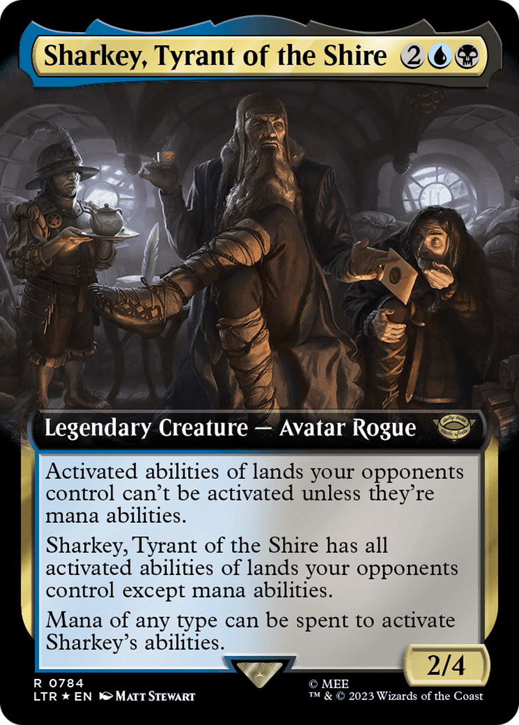 Sharkey, Tyrant of the Shire (Extended Art) (Surge Foil) [The Lord of the Rings: Tales of Middle-Earth] | Gamer Loot
