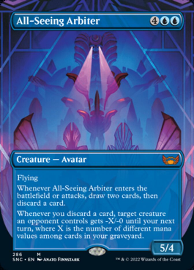 All-Seeing Arbiter (Borderless Alternate Art) [Streets of New Capenna] | Gamer Loot