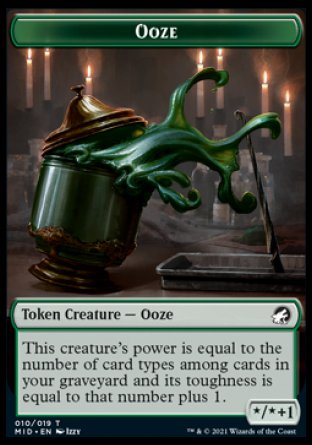 Ooze Token [Innistrad: Midnight Hunt Tokens] | Gamer Loot