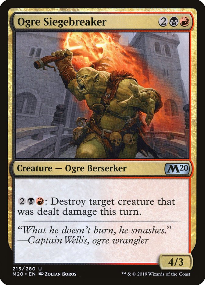 Ogre Siegebreaker [Core Set 2020] | Gamer Loot