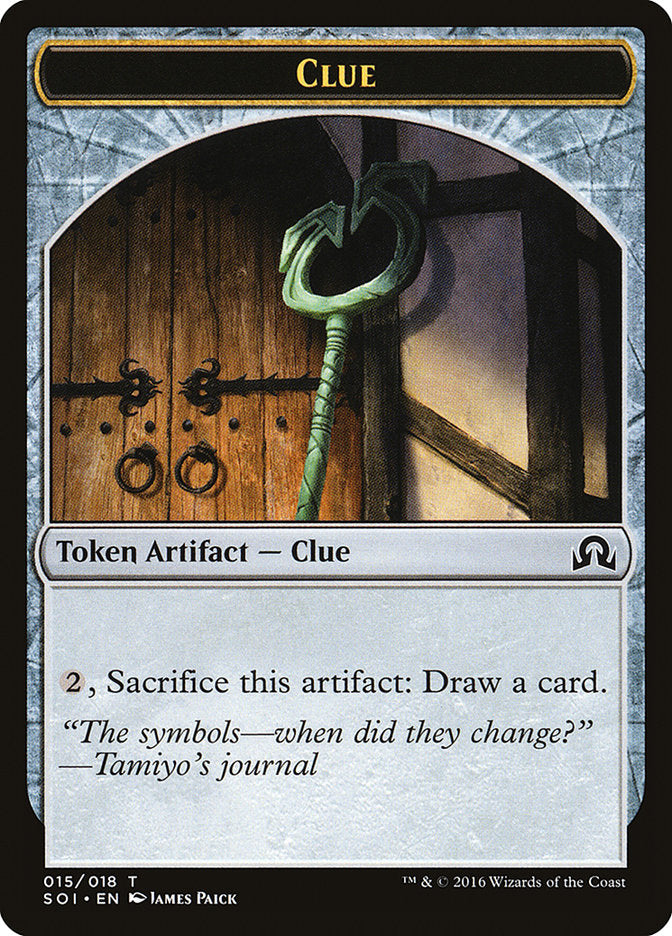 Clue (015/018) [Shadows over Innistrad Tokens] | Gamer Loot