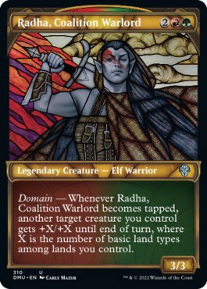 Radha, Coalition Warlord (Showcase) [Dominaria United] | Gamer Loot