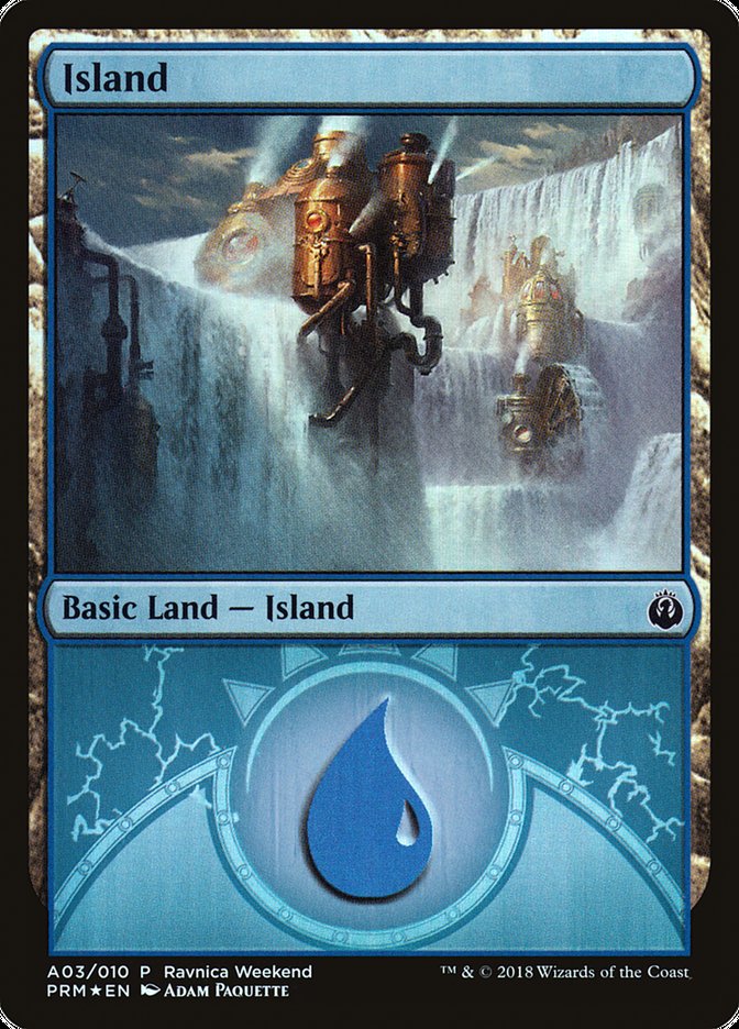 Island (A03) [Guilds of Ravnica Ravnica Weekend] | Gamer Loot