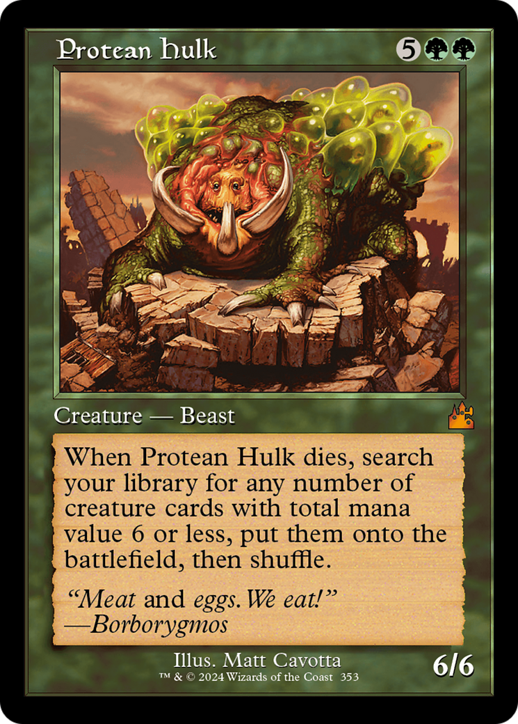 Protean Hulk (Retro Frame) [Ravnica Remastered] | Gamer Loot