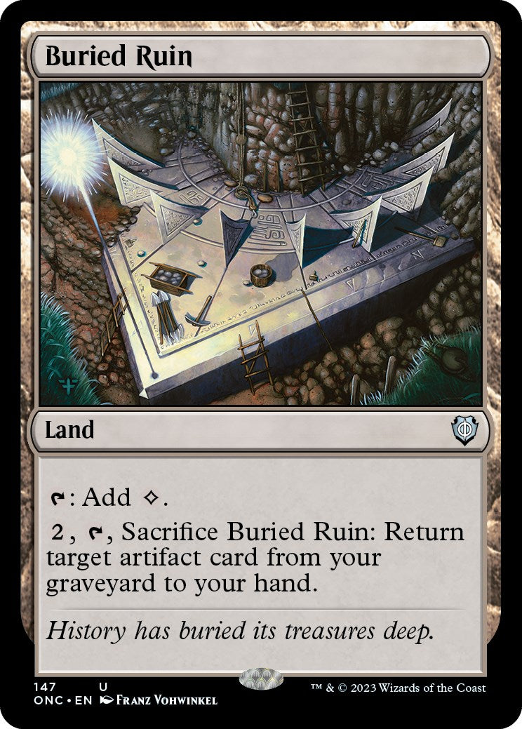 Buried Ruin [Phyrexia: All Will Be One Commander] | Gamer Loot