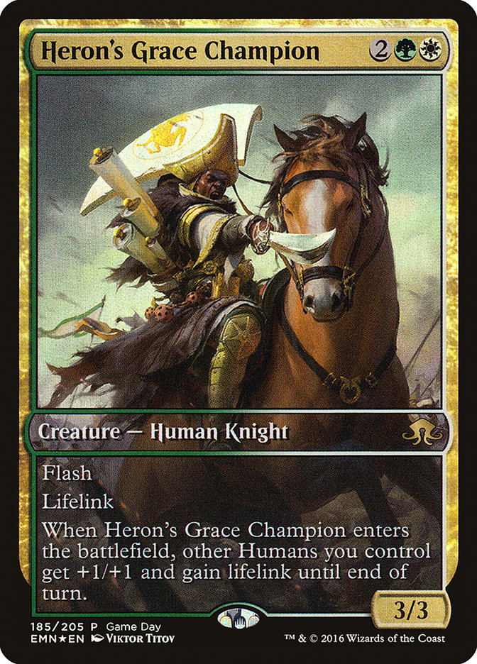 Heron's Grace Champion (Game Day) [Eldritch Moon Promos] | Gamer Loot