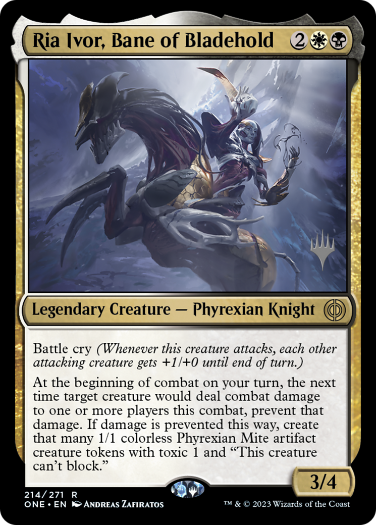 Ria Ivor, Bane of Bladehold (Promo Pack) [Phyrexia: All Will Be One Promos] | Gamer Loot