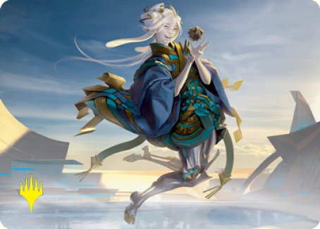 Moonfolk Puzzlemaker Art Card (Gold-Stamped Signature) [Kamigawa: Neon Dynasty Art Series] | Gamer Loot