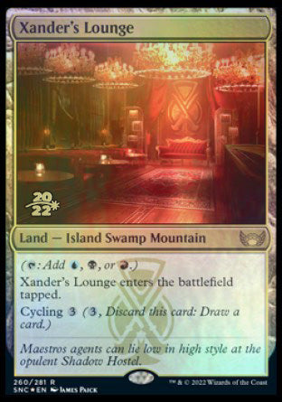 Xander's Lounge [Streets of New Capenna Prerelease Promos] | Gamer Loot