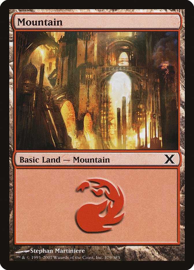 Mountain (379) [Tenth Edition] | Gamer Loot
