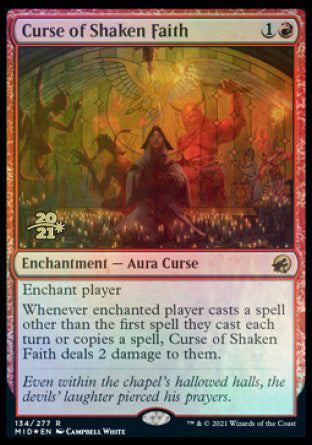 Curse of Shaken Faith [Innistrad: Midnight Hunt Prerelease Promos] | Gamer Loot