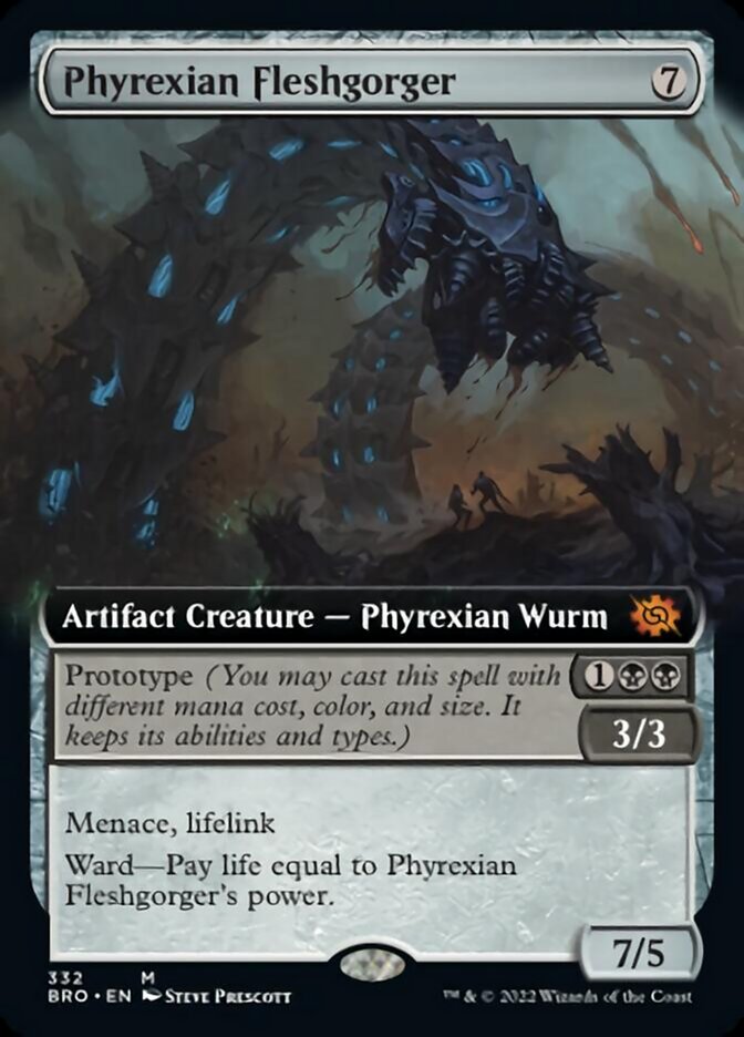 Phyrexian Fleshgorger (Extended Art) [The Brothers' War] | Gamer Loot