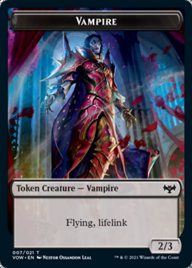 Vampire Token (007) [Innistrad: Crimson Vow Tokens] | Gamer Loot