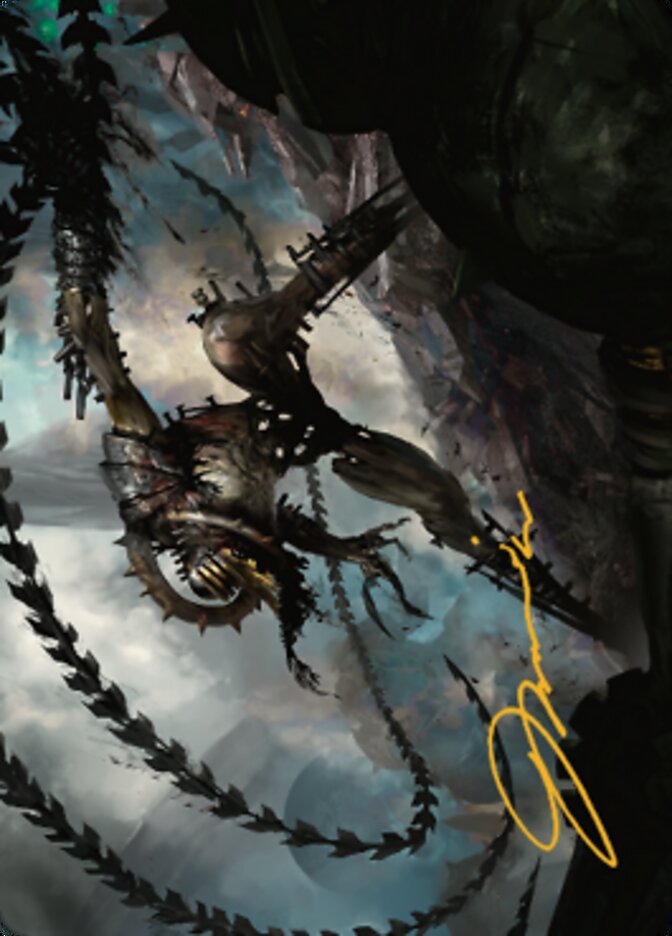 Razorlash Transmogrant Art Card (Gold-Stamped Signature) [The Brothers' War Art Series] | Gamer Loot