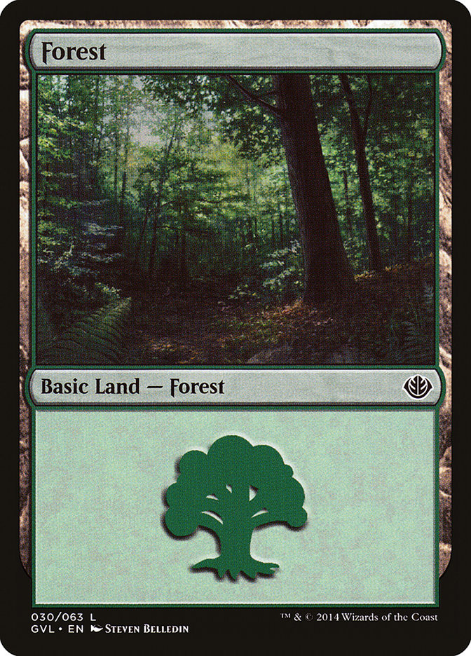 Forest (30) (Garruk vs. Liliana) [Duel Decks Anthology] | Gamer Loot