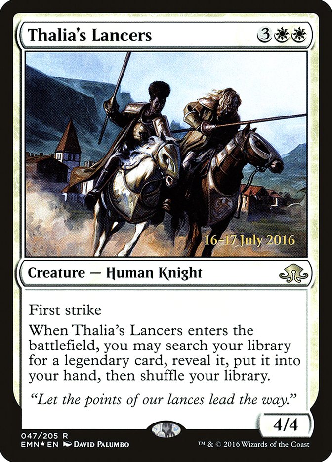 Thalia's Lancers  [Eldritch Moon Prerelease Promos] | Gamer Loot