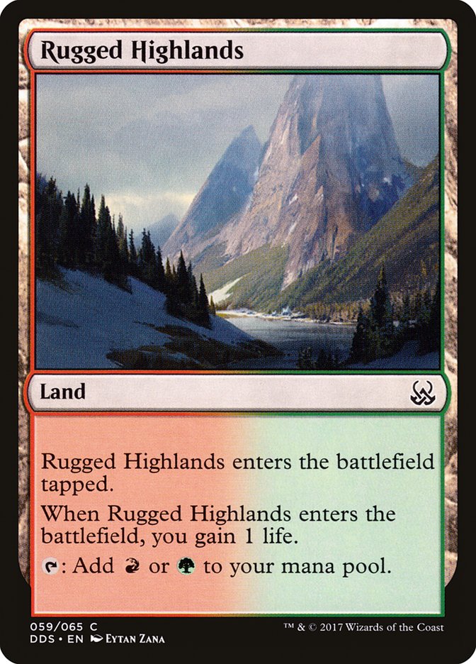 Rugged Highlands [Duel Decks: Mind vs. Might] | Gamer Loot