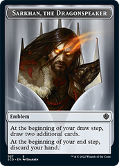 Sarkhan, the Dragonspeaker // Sarkhan, the Dragonspeaker Double-Sided Token [Starter Commander Decks] | Gamer Loot