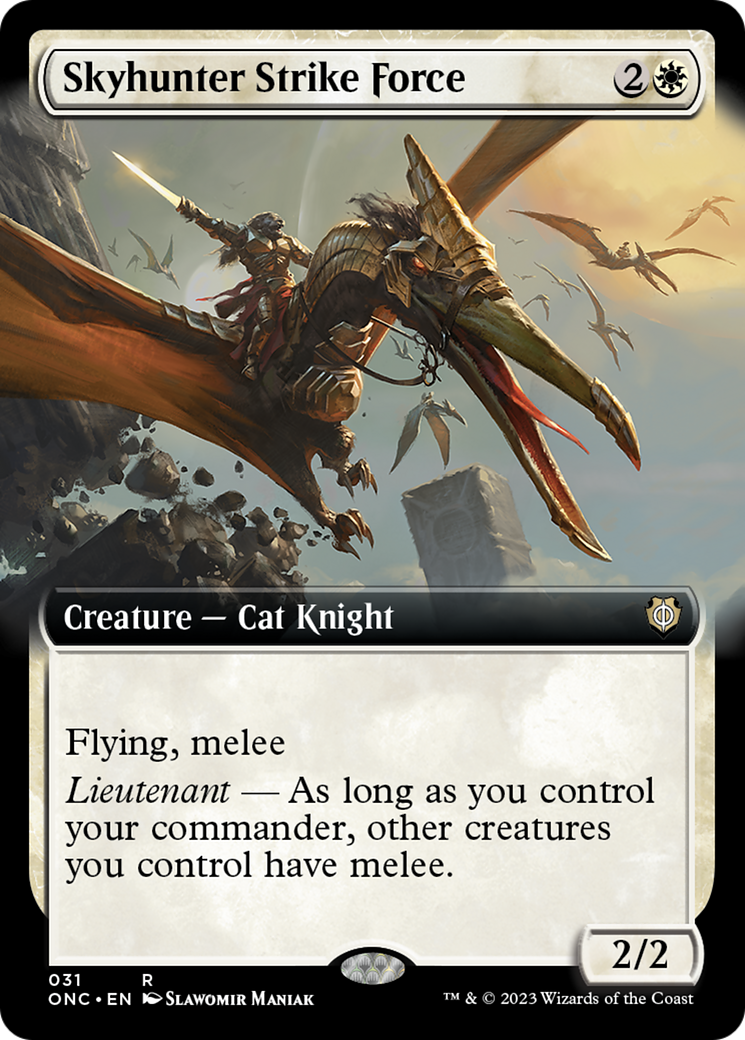 Skyhunter Strike Force (Extended Art) [Phyrexia: All Will Be One Commander] | Gamer Loot