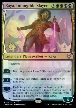 Kaya, Intangible Slayer [Phyrexia: All Will Be One Prerelease Promos] | Gamer Loot