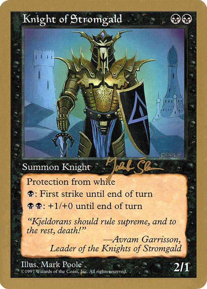 Knight of Stromgald (Jakub Slemr) [World Championship Decks 1997] | Gamer Loot