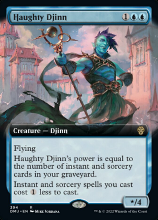 Haughty Djinn (Extended Art) [Dominaria United] | Gamer Loot