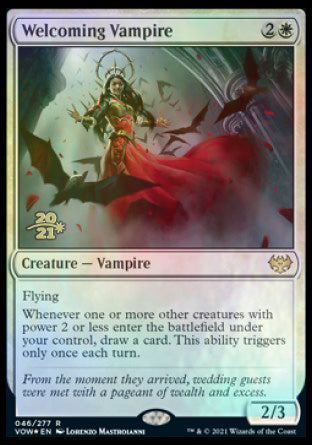 Welcoming Vampire [Innistrad: Crimson Vow Prerelease Promos] | Gamer Loot