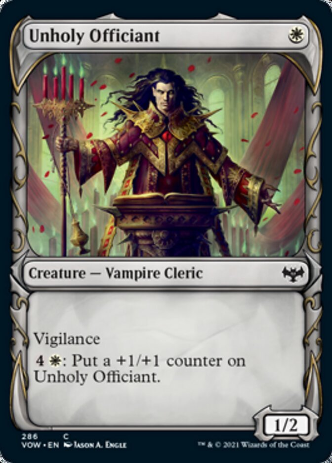 Unholy Officiant (Showcase Fang Frame) [Innistrad: Crimson Vow] | Gamer Loot