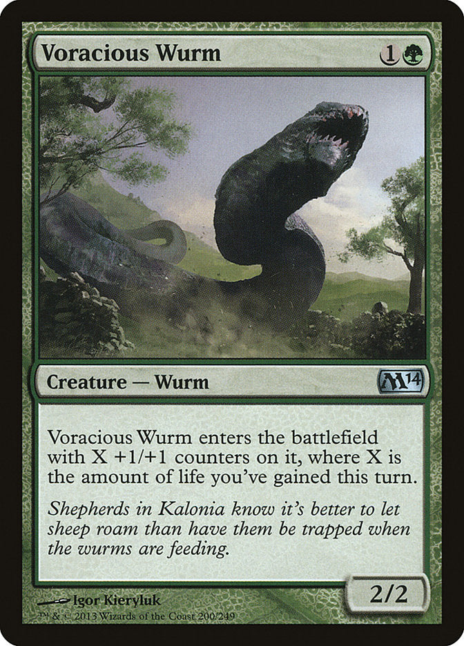 Voracious Wurm [Magic 2014] | Gamer Loot