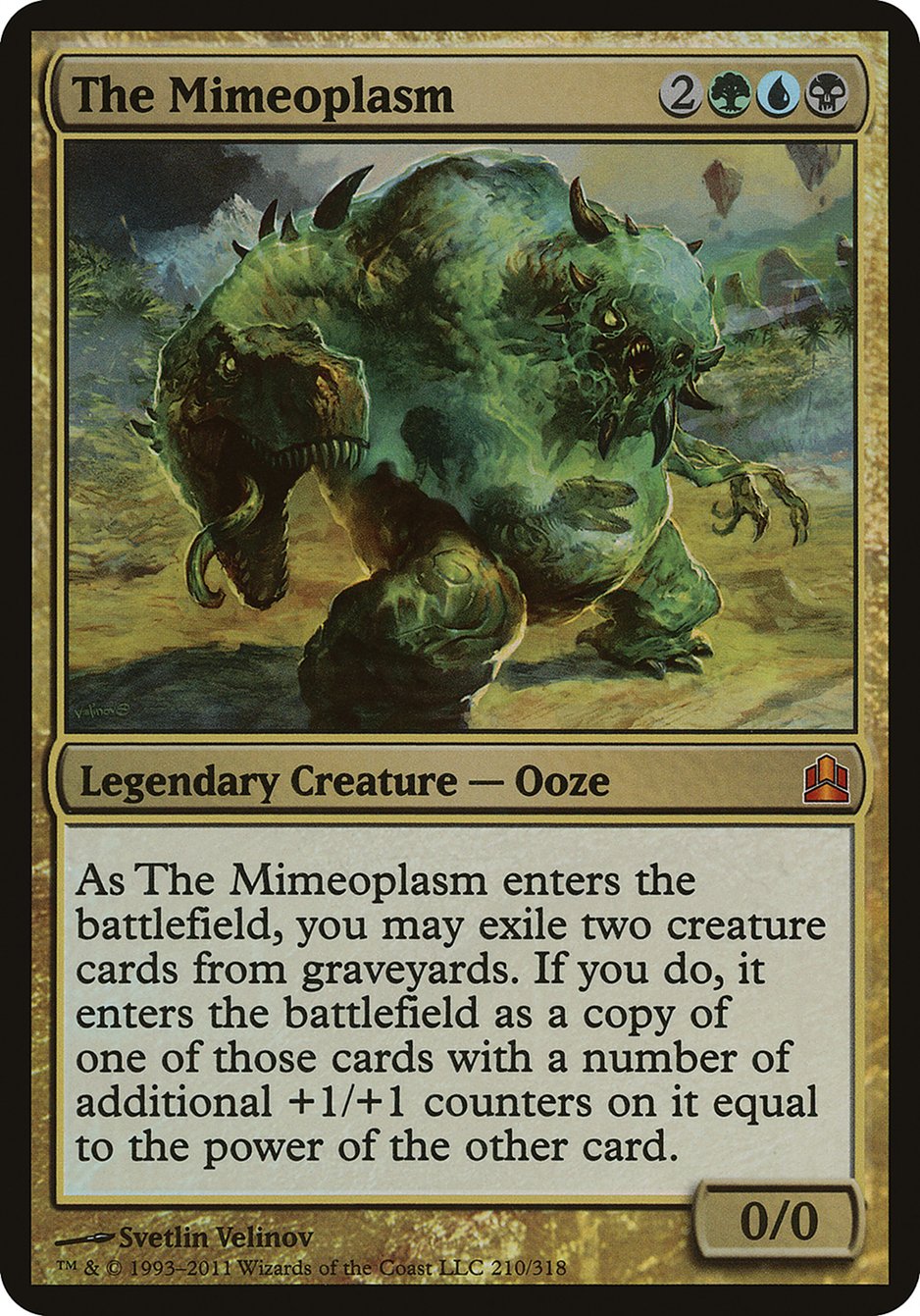 The Mimeoplasm (Oversized) [Commander 2011 Oversized] | Gamer Loot