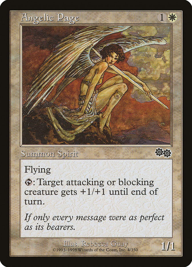 Angelic Page [Urza's Saga] | Gamer Loot