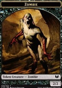 Zombie // Elephant Double-Sided Token [Commander 2015 Tokens] | Gamer Loot