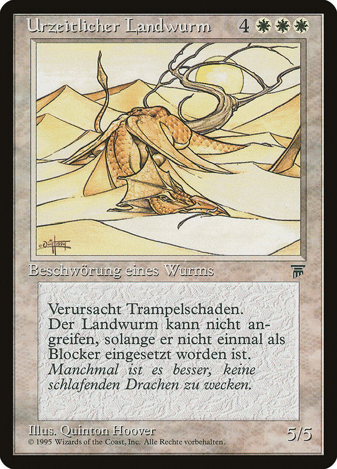 Elder Land Wurm (German) - "Urzeitlicher Landwurm" [Renaissance] | Gamer Loot