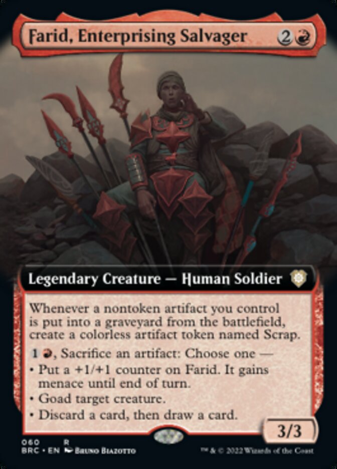 Farid, Enterprising Salvager (Extended Art) [The Brothers' War Commander] | Gamer Loot