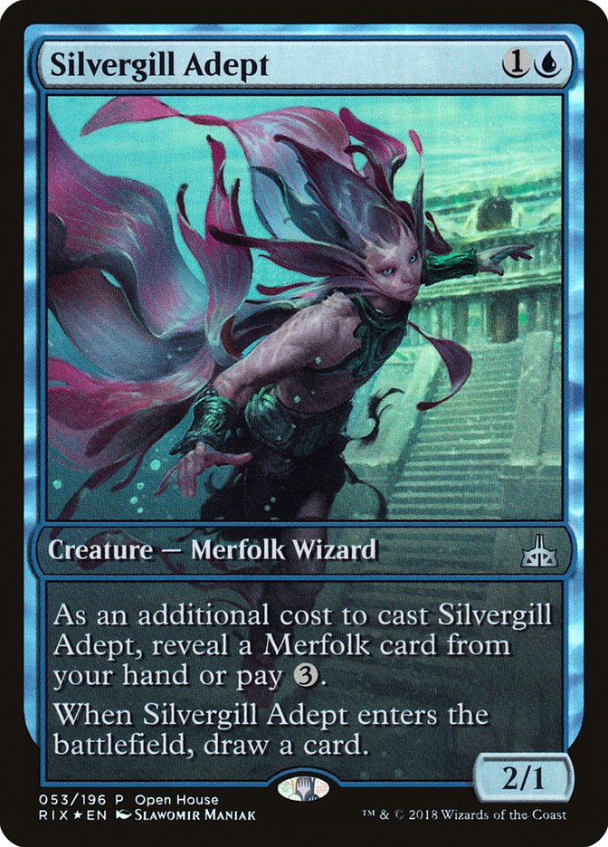 Silvergill Adept (Open House) (Extended) [Rivals of Ixalan Promos] | Gamer Loot