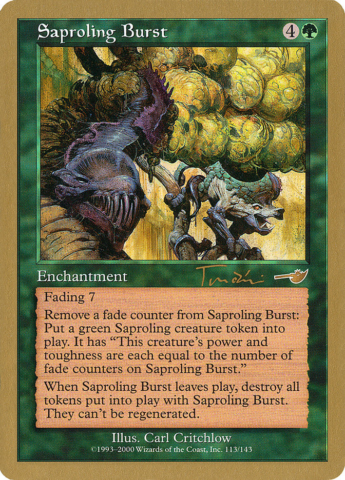 Saproling Burst (Jan Tomcani) [World Championship Decks 2001] | Gamer Loot