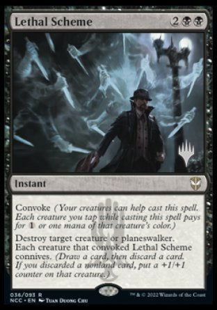 Lethal Scheme (Promo Pack) [Streets of New Capenna Commander Promos] | Gamer Loot