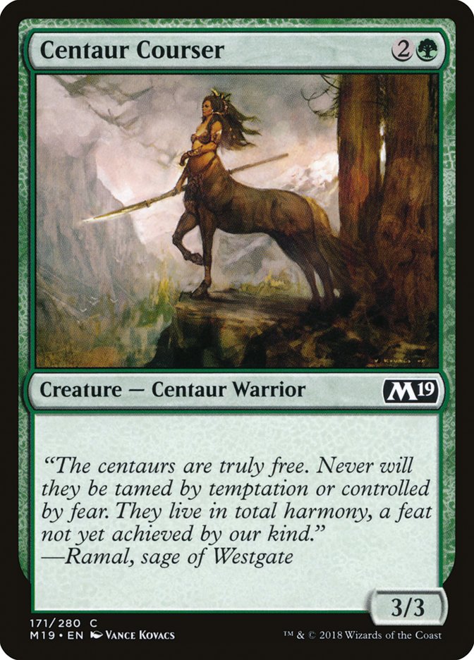 Centaur Courser [Core Set 2019] | Gamer Loot