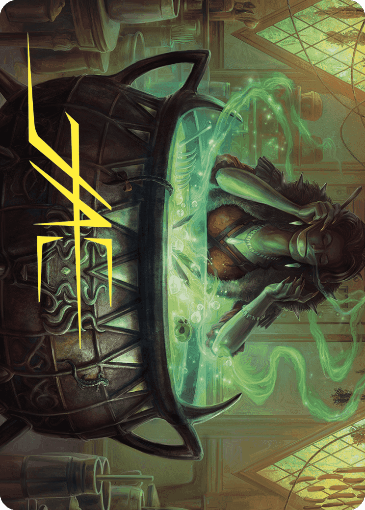 Agatha's Soul Cauldron Art Card (Gold-Stamped Signature) [Wilds of Eldraine Art Series] | Gamer Loot
